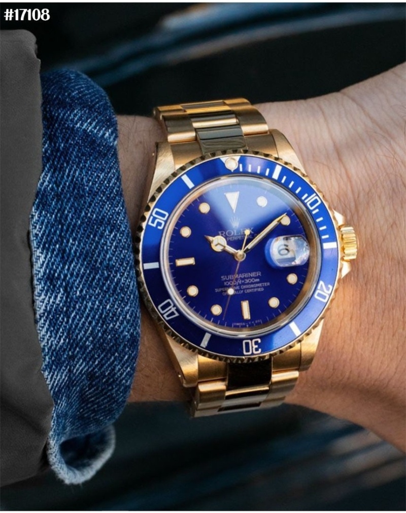 롤렉스 서브마리너 데이트 미드나잇 블루 오이스터 금장