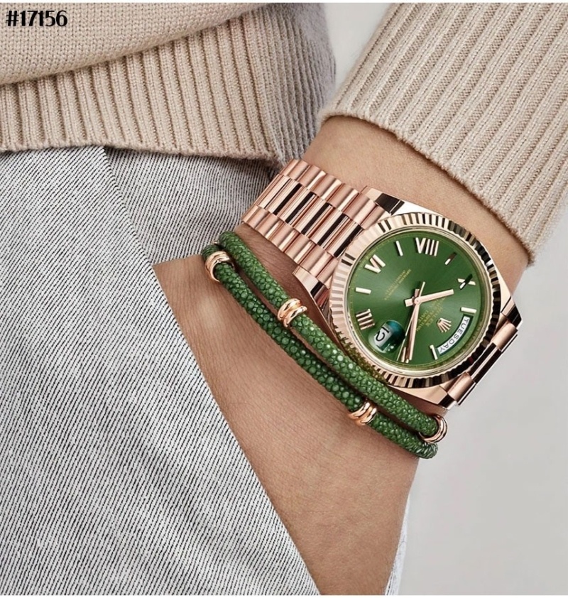 롤렉스 데이데이트 올리브 그린 로만 프레지던트