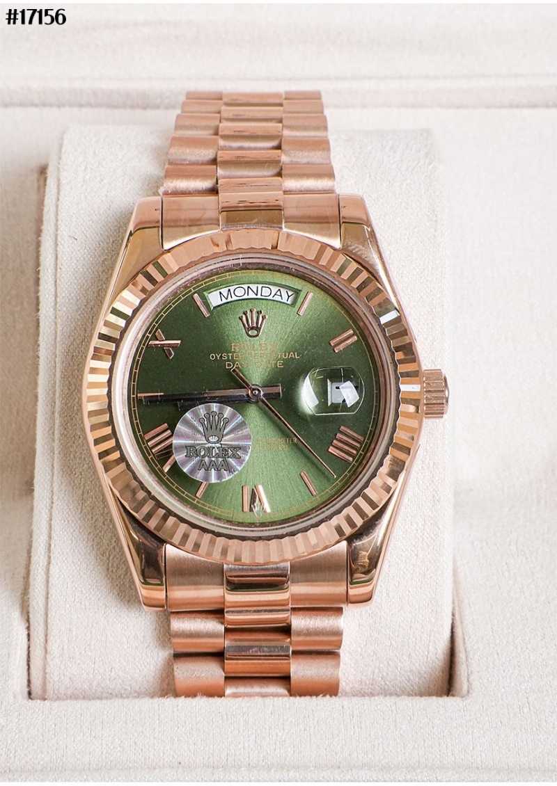 롤렉스 데이데이트 올리브 그린 로만 프레지던트