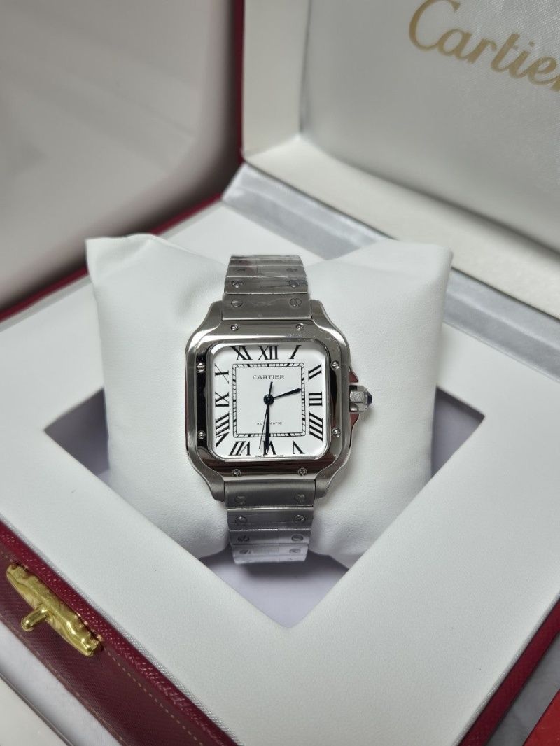 까르띠에 산토스 실버 (남성) -풀구성품-