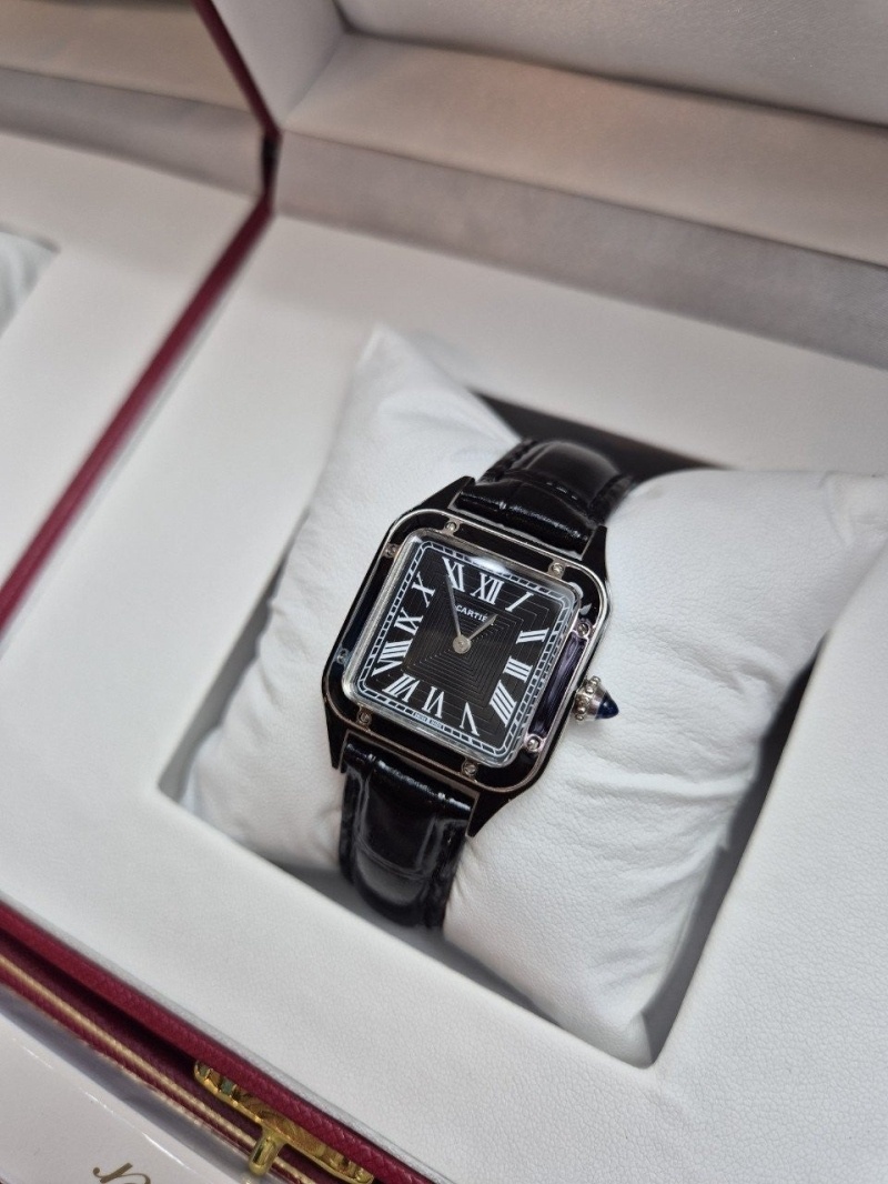 까르띠에 산토스 블랙 2size (커플)