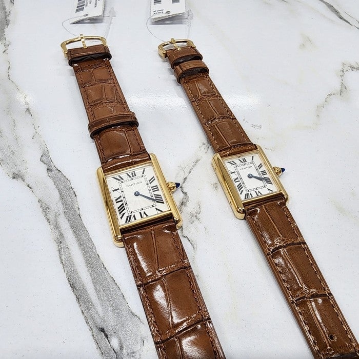 까르띠에 탱크 머스트 워치 브라운 (여성용) -087