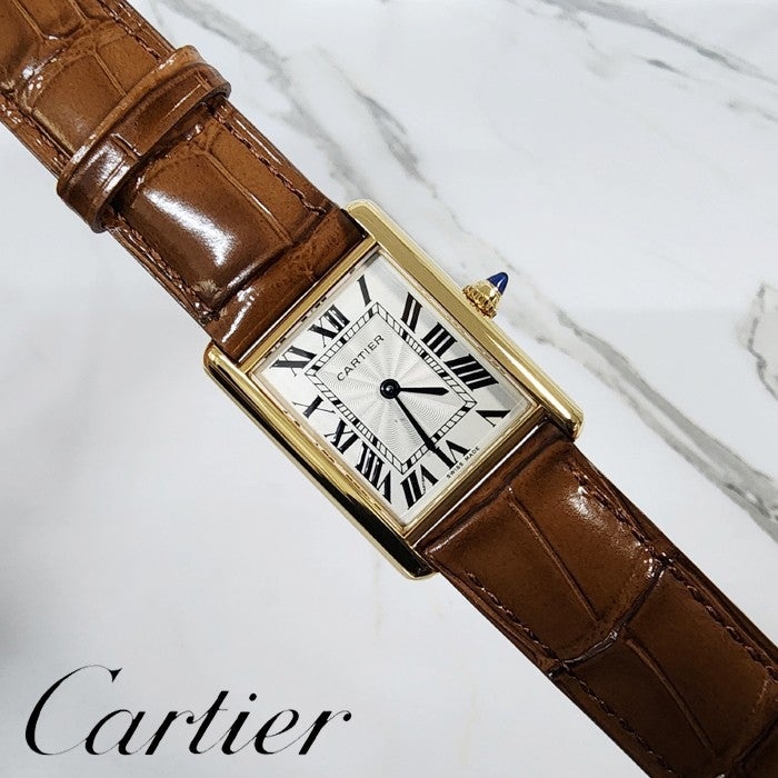 까르띠에 탱크 머스트 워치 브라운 (여성용) -087