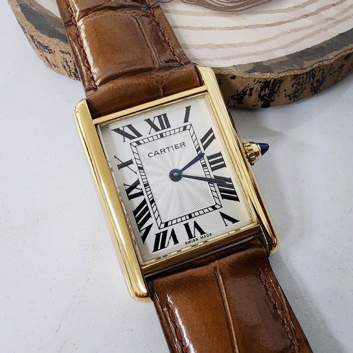 까르띠에 탱크 머스트 워치 브라운 (여성용) -087