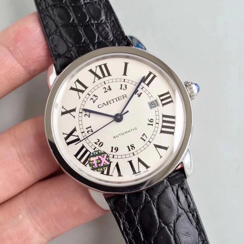 까르띠에 롱드 솔로 런던 시계