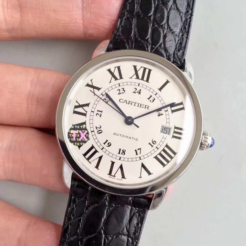 까르띠에 롱드 솔로 런던 시계