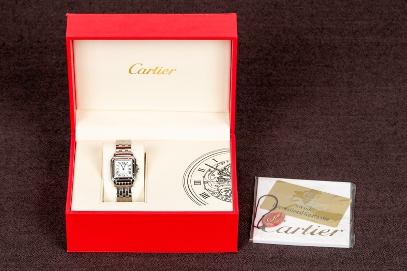 까르띠에 팬더 시계 - 실버 화이트