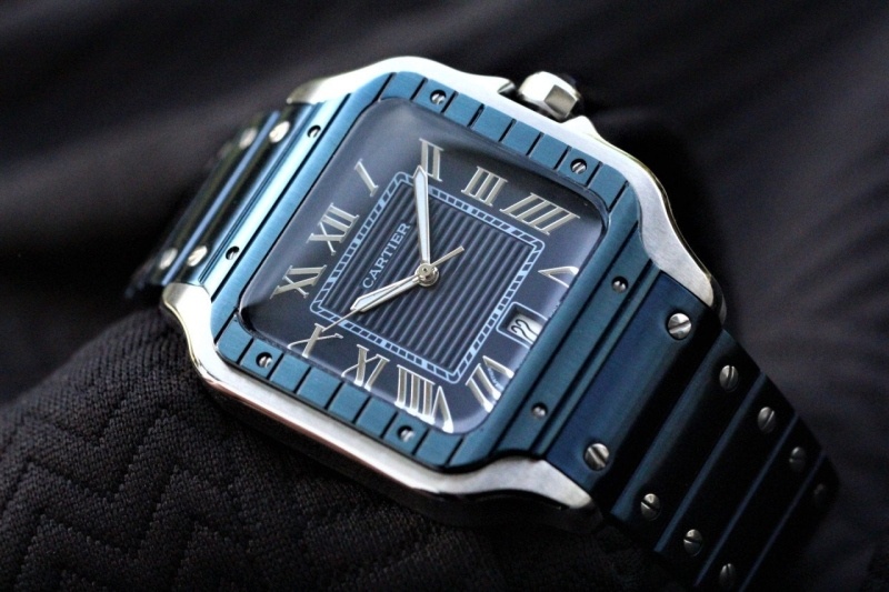 까르띠에 산토스 드 까르띠에 콤비 메탈 와치