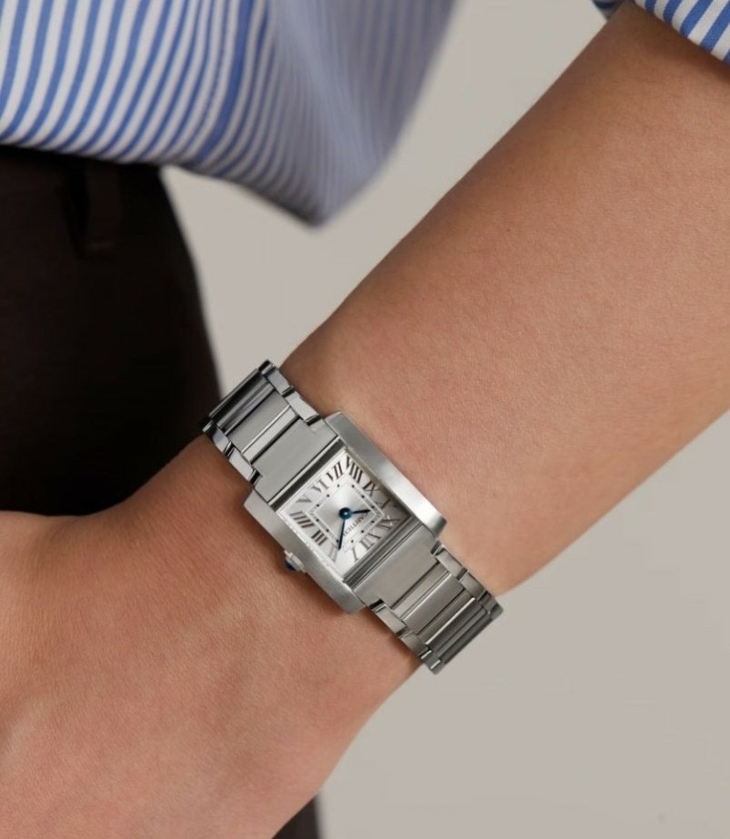 까르띠에 탱크 프랑세즈 실버