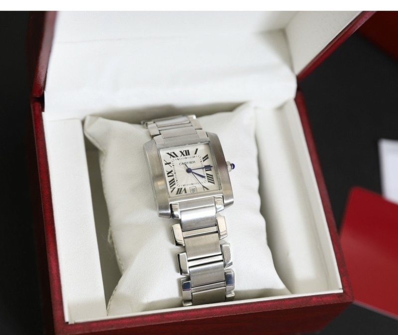 까르띠에 탱크 프랑세즈 실버