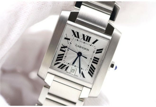 까르띠에 탱크 프랑세즈 실버