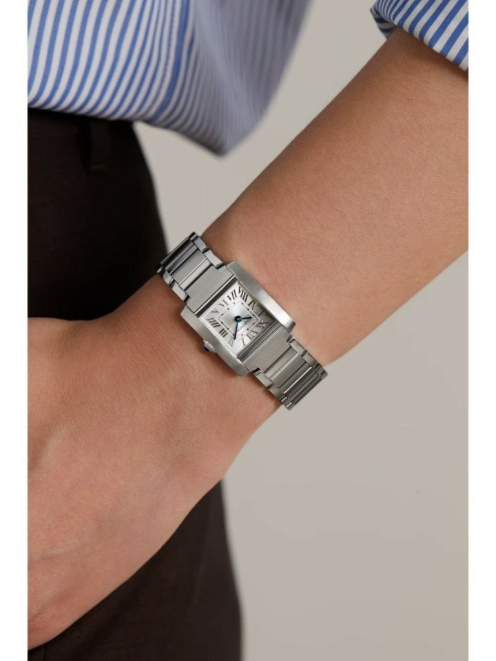 까르띠에 탱크 프랑세즈 실버