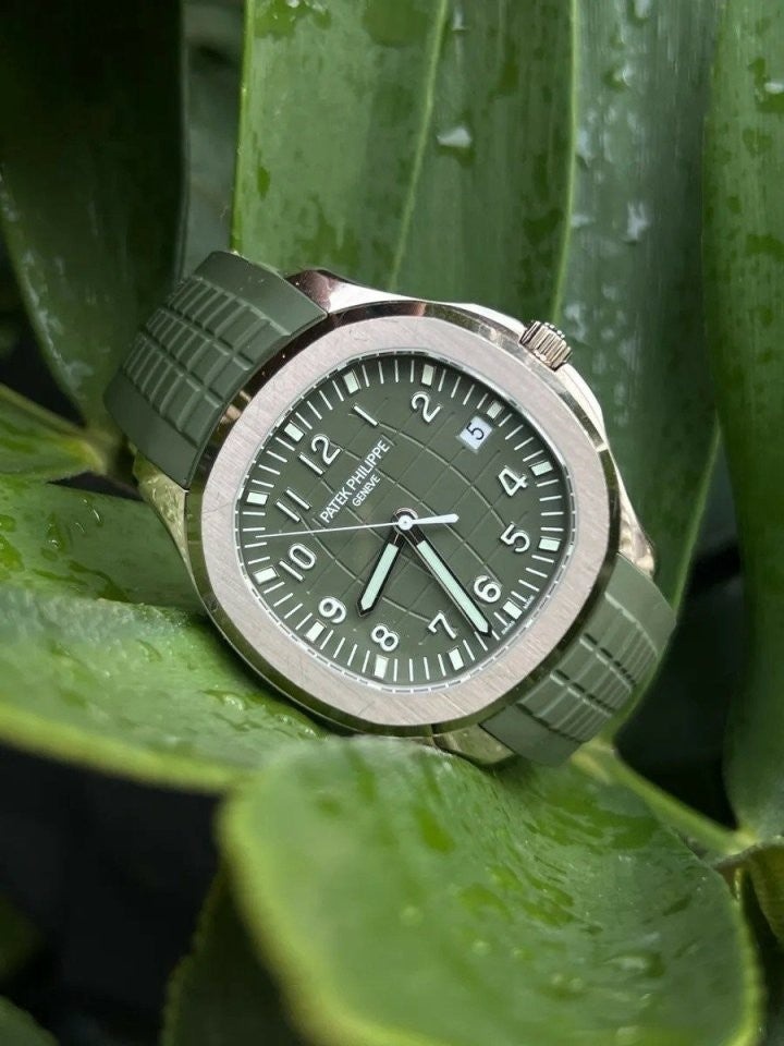 파텍필립 아쿠아넷 수류탄 러버밴드 -그린-