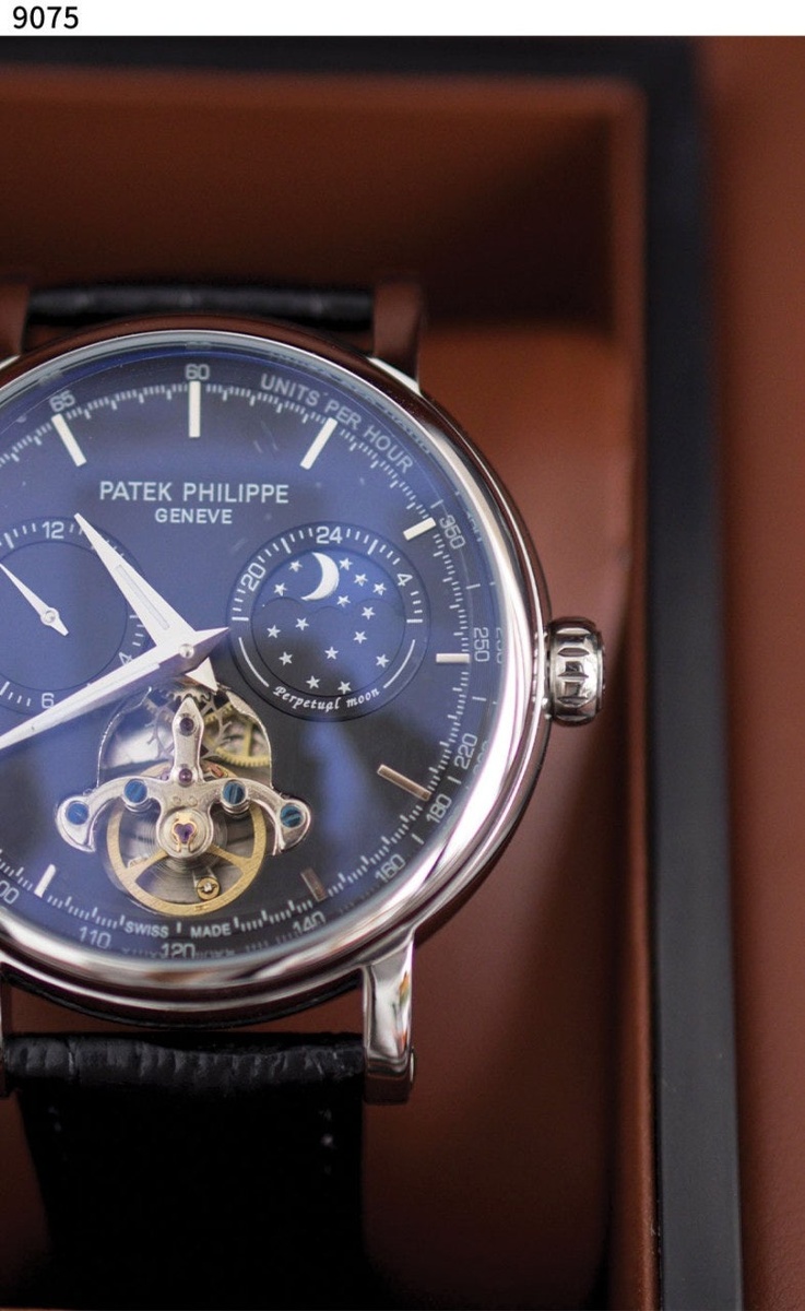파텍필립 수입고급  컴플리케이션 문페이즈 뚜르비옹 다이얼