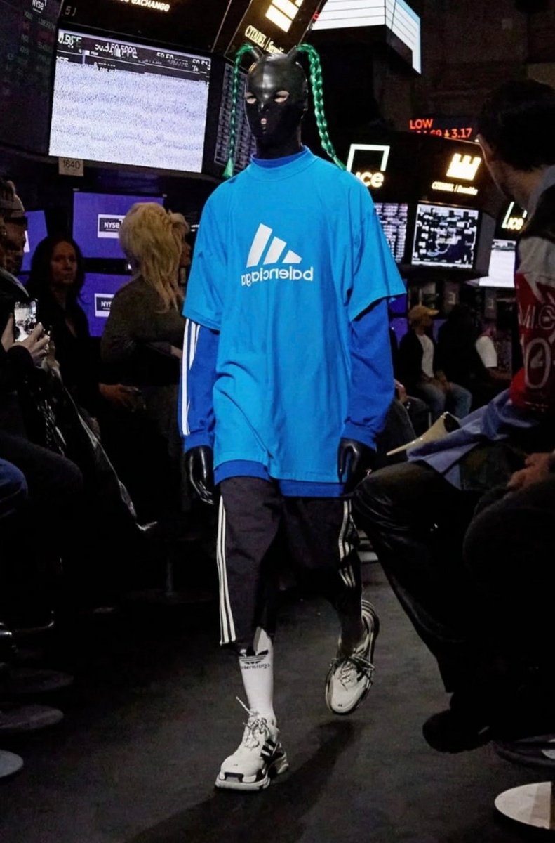 발렌시아가 x 아디다스 트리플 S 스니커즈 - 화이트 블랙