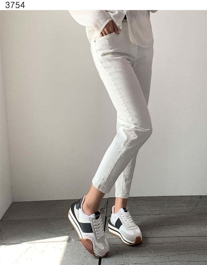 톰포드 제임스 스니커즈 - 화이트네이비