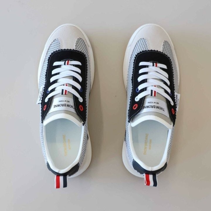 톰브라운 파인 키드 스웨이드 테크 러너