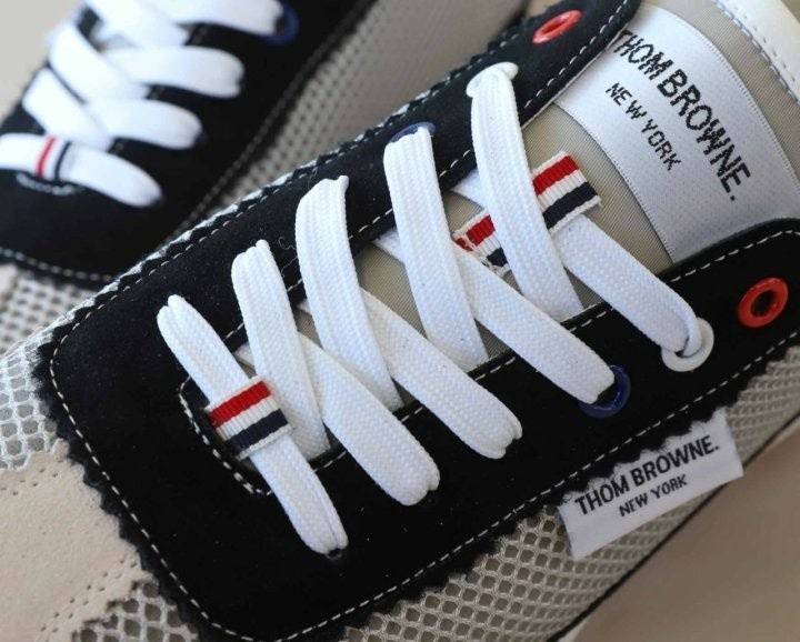 톰브라운 파인 키드 스웨이드 테크 러너