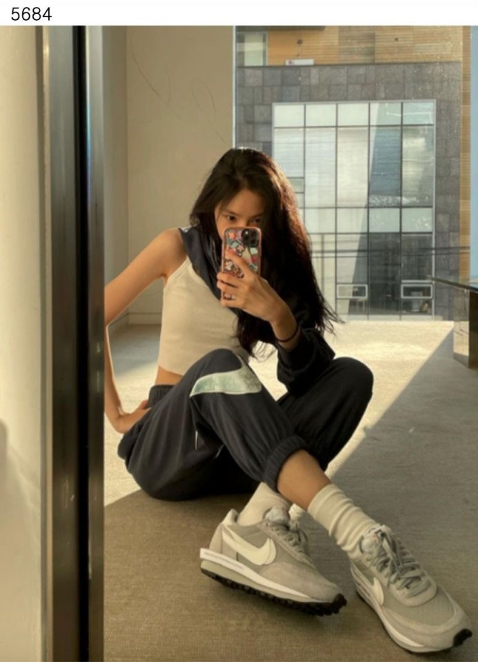 나이키 X 사카이 프라그먼트 LD와플 그레이