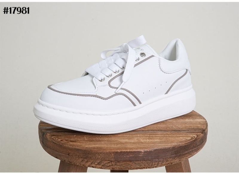 맥퀸 오버사이즈드 스니커즈 화이트 그레이