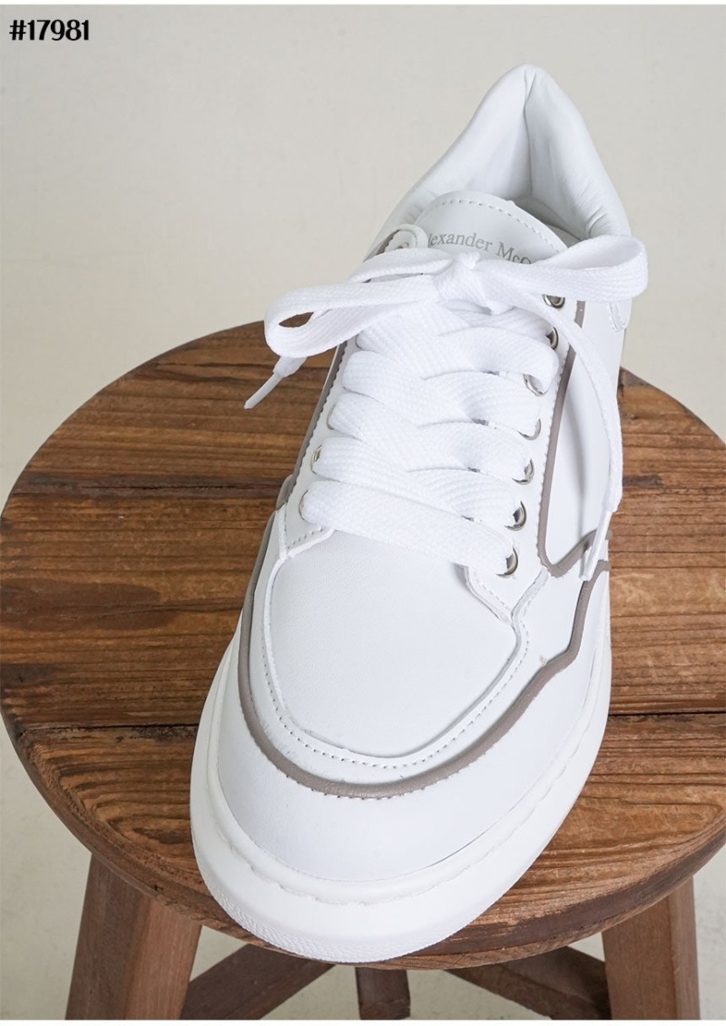 맥퀸 오버사이즈드 스니커즈 화이트 그레이