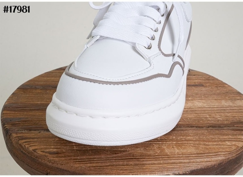 맥퀸 오버사이즈드 스니커즈 화이트 그레이