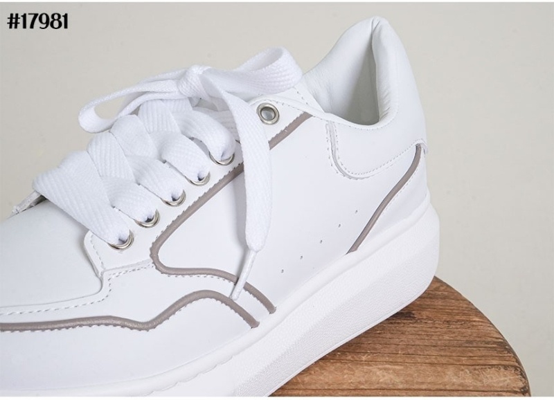 맥퀸 오버사이즈드 스니커즈 화이트 그레이