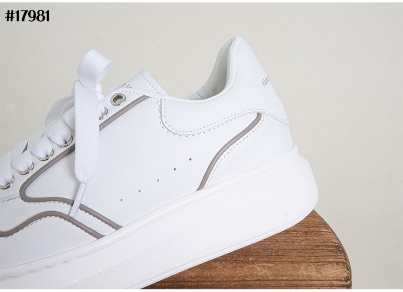 맥퀸 오버사이즈드 스니커즈 화이트 그레이