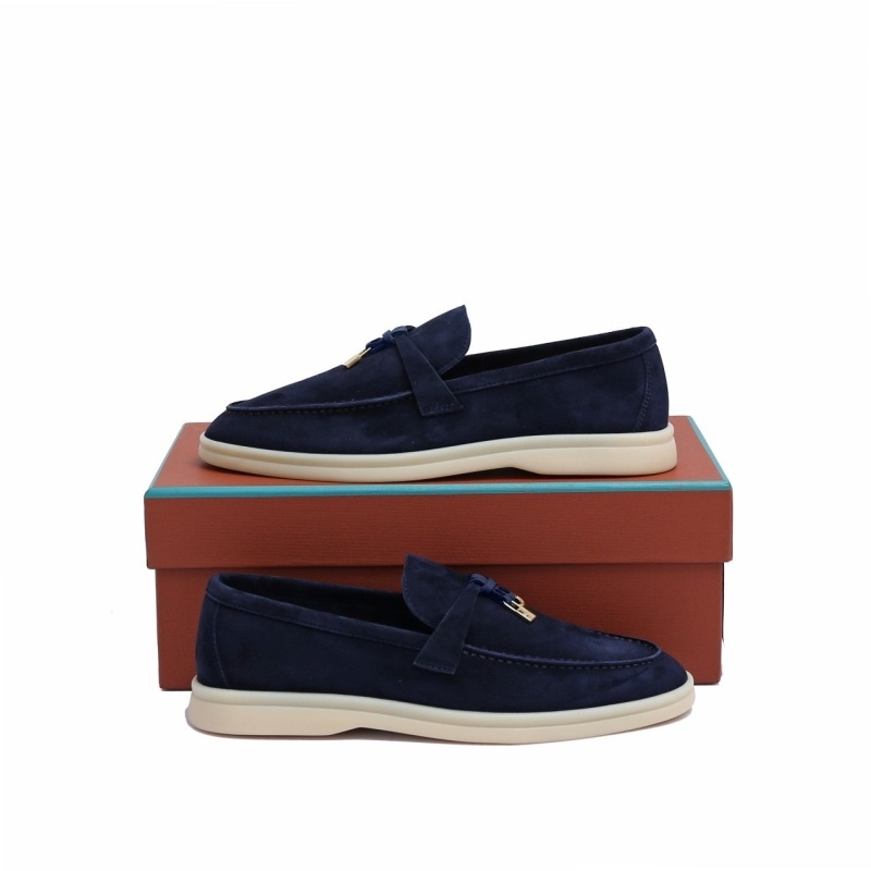 로로피아나 여성 썸머 참 워크 스웨이드 - 네이비