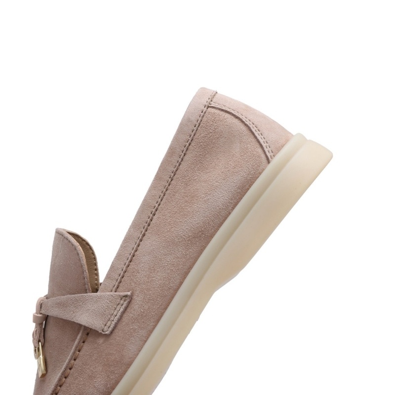 로로피아나 여성 썸머 참 워크 스웨이드 - 샌드스톤