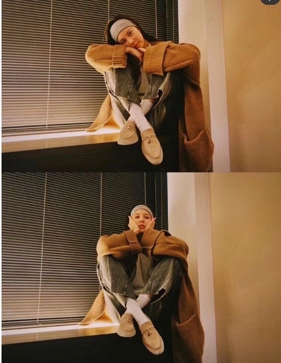 로로피아나 여성 썸머 참 워크 스웨이드 - 샌드스톤