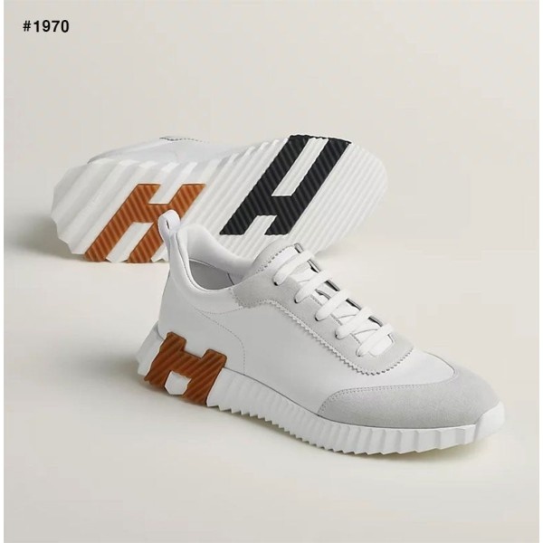 에르메스 바운싱 벨루어 레더 블랑 스니커즈