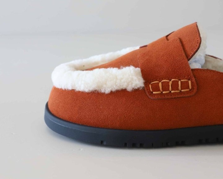 에르메스 스웨이드 고(GO) 뮬 슬리퍼