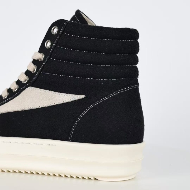 릭오웬스 리도 다크 쉐도우 빈티지 하이 스니커즈 블랙 밀크 -정품급-