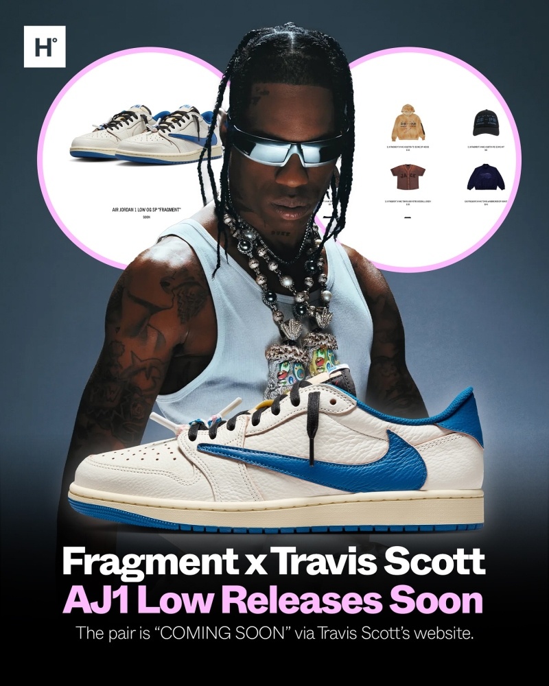 조던 1 x 트래비스 스캇 x 프라그먼트 레트로 로우 OG SP 세일 밀리터리 블루 [정품급]