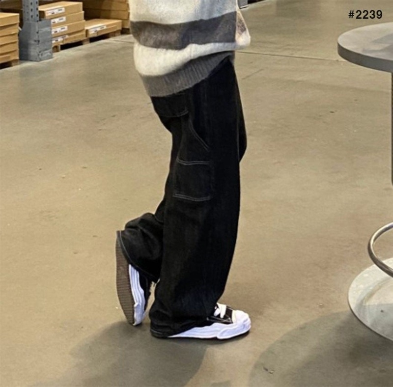 메종 미하라 야스히로 행크 OG 스니커즈 - 블랙