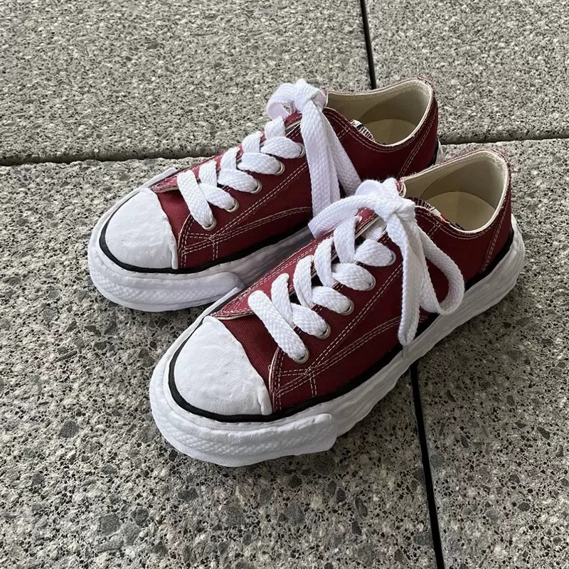 메종 미하라 야스히로 피터슨23 OG 솔 캔버스 로우탑 스니커즈 6color