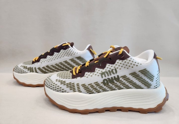 미우미우 여성 테크니컬 패브릭 스니커즈 - 고급버전