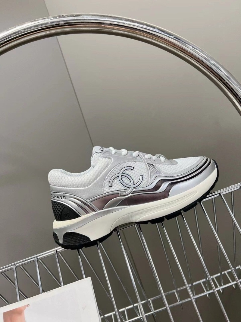 샤넬 cc로고 크루즈 메탈 매쉬 레더 실버