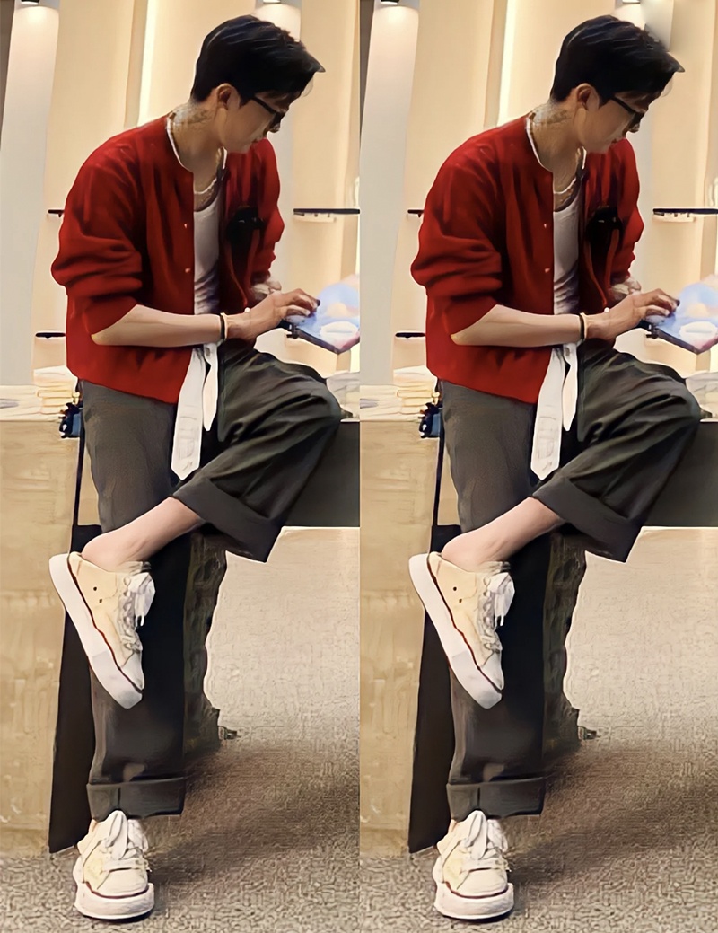 *기획특가* 메종 미하라 야스히로 피터슨 OG 솔 캔버스 로우탑 스니커즈 8color