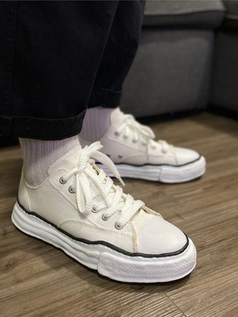 *기획특가* 메종 미하라 야스히로 피터슨 OG 솔 캔버스 로우탑 스니커즈 8color