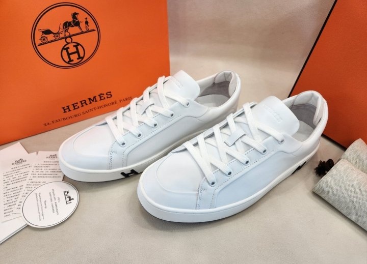 에르메스 카프스킨 클래식 스니커즈 화이트 - 고급버전
