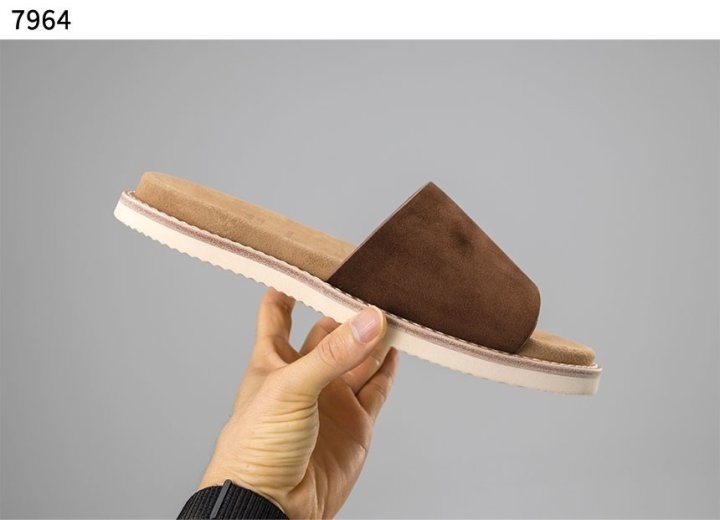 브루넬로 쿠치넬리 싱글 스트랩 suede 슬리퍼 - 2 Color