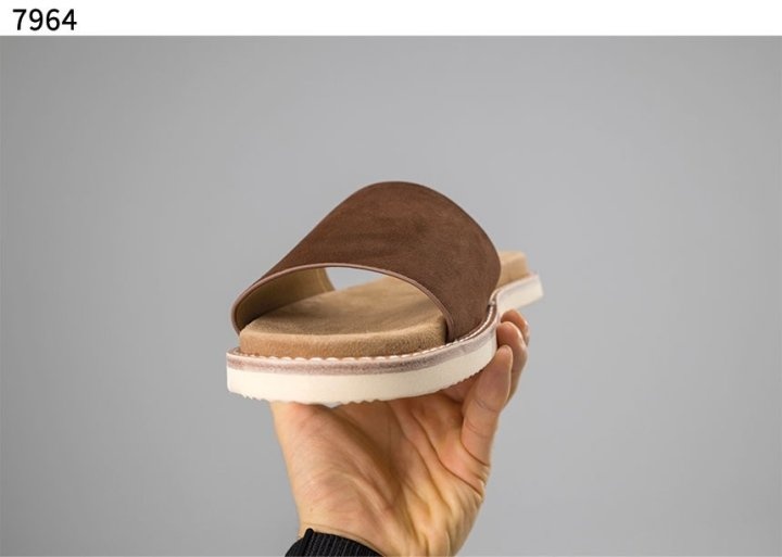 브루넬로 쿠치넬리 싱글 스트랩 suede 슬리퍼 - 2 Color