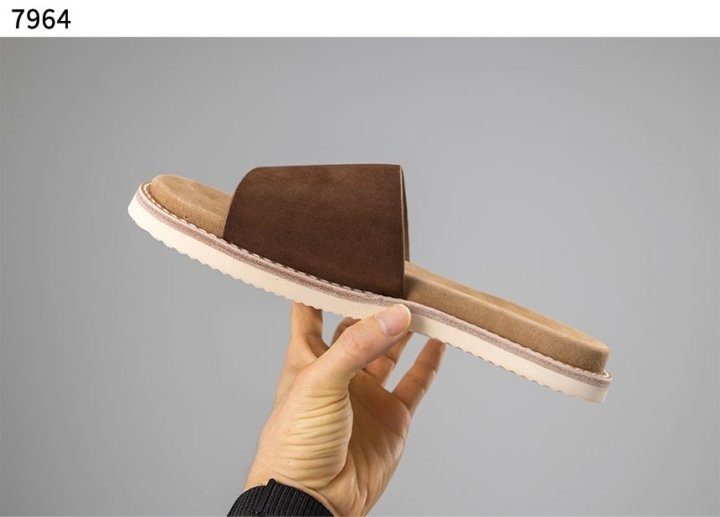 브루넬로 쿠치넬리 싱글 스트랩 suede 슬리퍼 - 2 Color