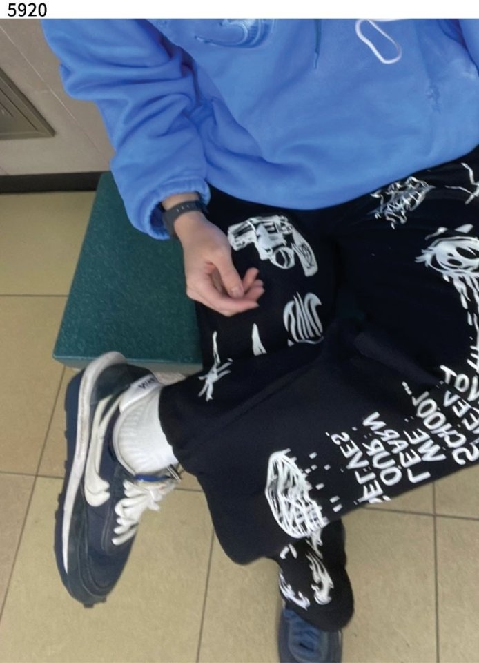 나이키 X 사카이 프라그먼트 LD와플 네이비