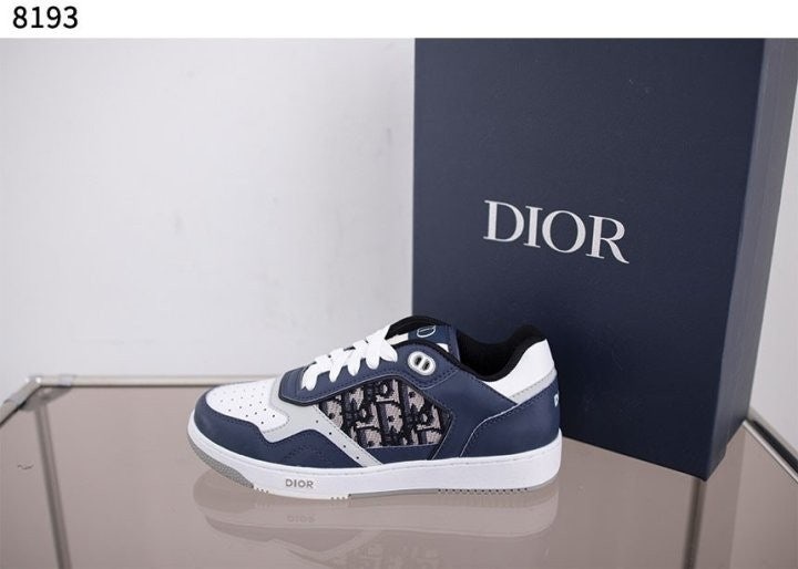 디올 B27 로우탑 스니커즈 - 네이비