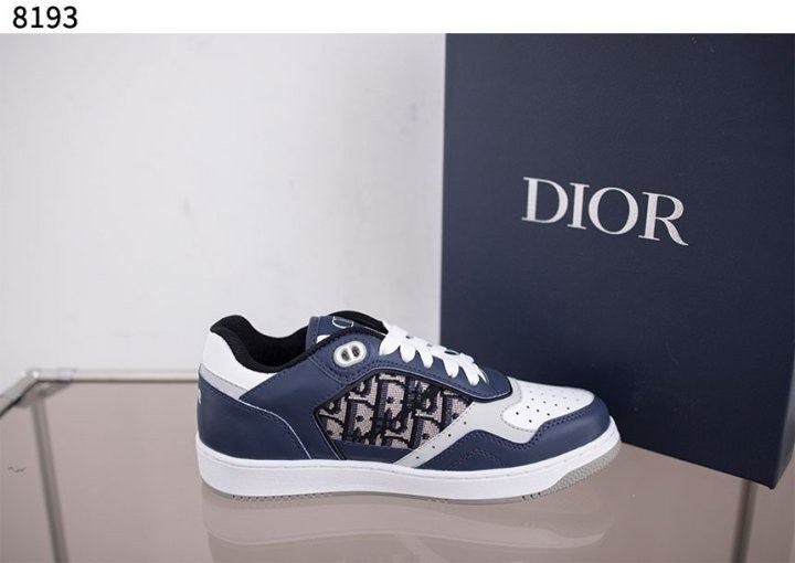 디올 B27 로우탑 스니커즈 - 네이비