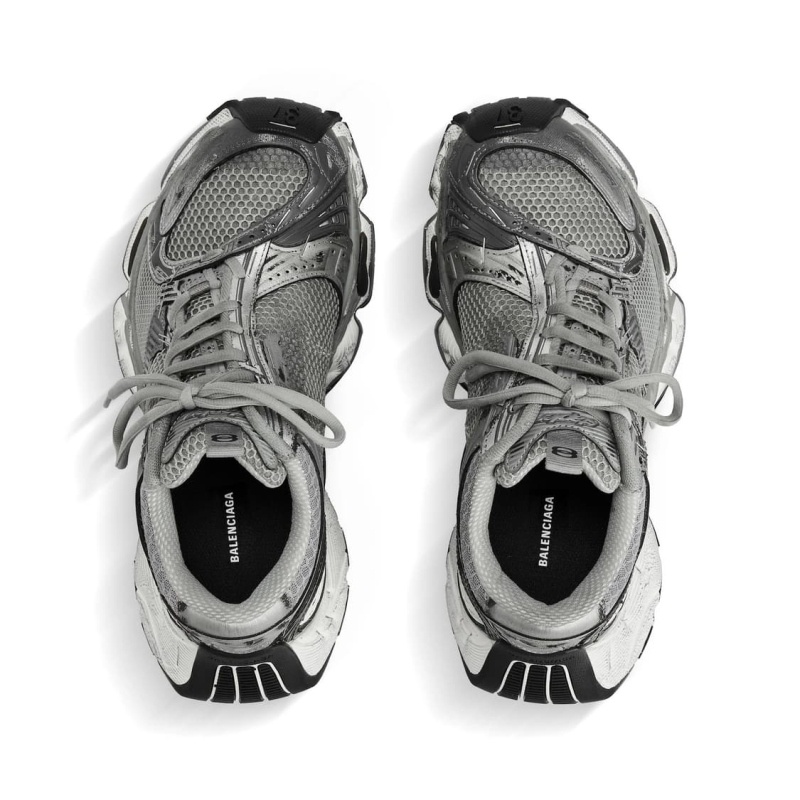 발렌시아가 스테이플러 스니커즈 실버 그레이