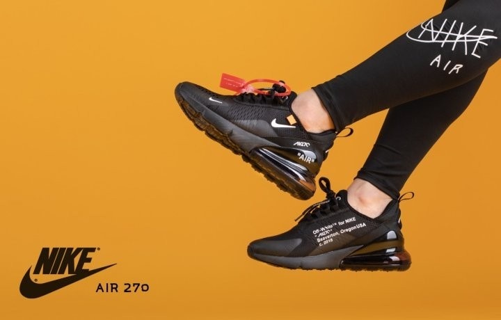 나이키 x 오프화이트 에어맥스 270 - 블랙
